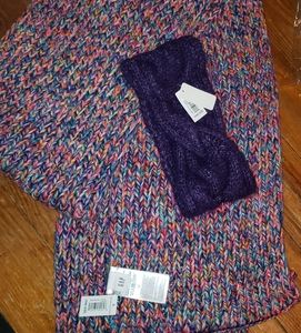 Scarf and ear warmer headband